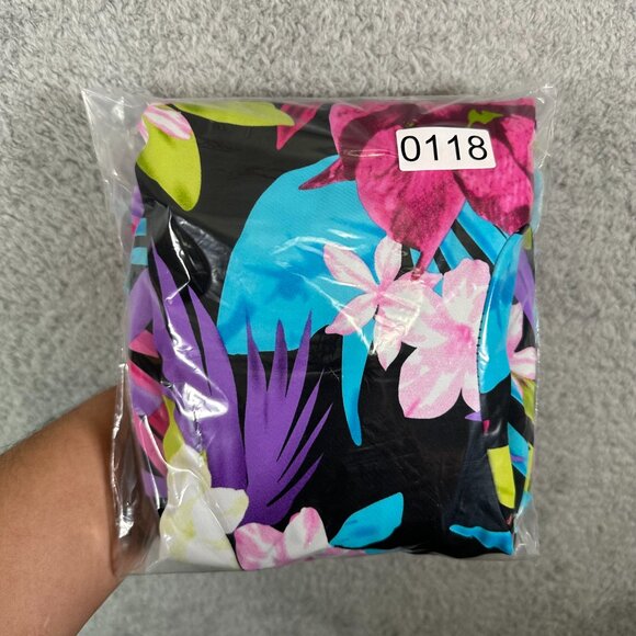 Swimsuits For All S4A Plus Size Swim Dress One Piece Swimsuit Floral Size 14 - Picture 8 of 8